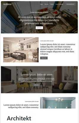 Predesign Vorlage Leanwebdesign für Architekten Predesign Vorlage Leanwebdesign für Architekten
