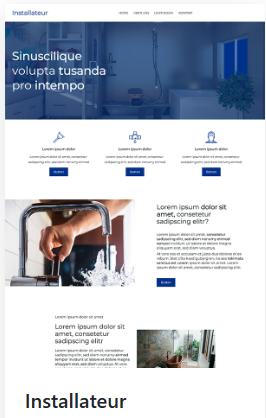 Predesign Vorlage Leanwebdesign für Installateure Predesign Vorlage Leanwebdesign für Installateure