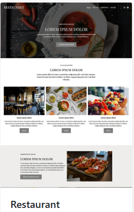Predesign Vorlage Leanwebdesign für Restaurants und Gaststätten Predesign Vorlage Leanwebdesign für Restaurants und Gaststätten